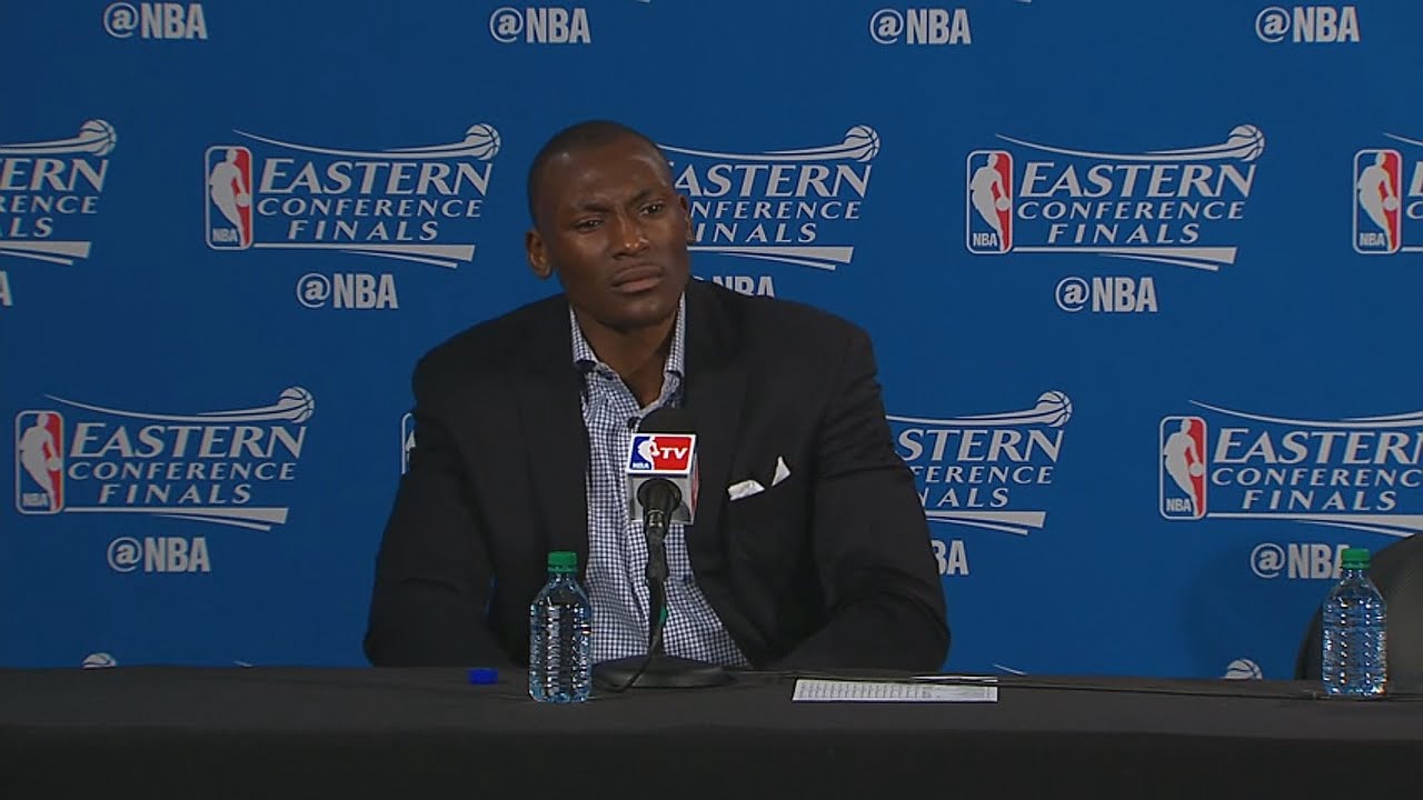 Bismack Biyombo explains his finger wagging in post game presser