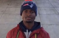 UMass Dartmouth WR stands outside of Gillette Stadium for tryout from the Patriots