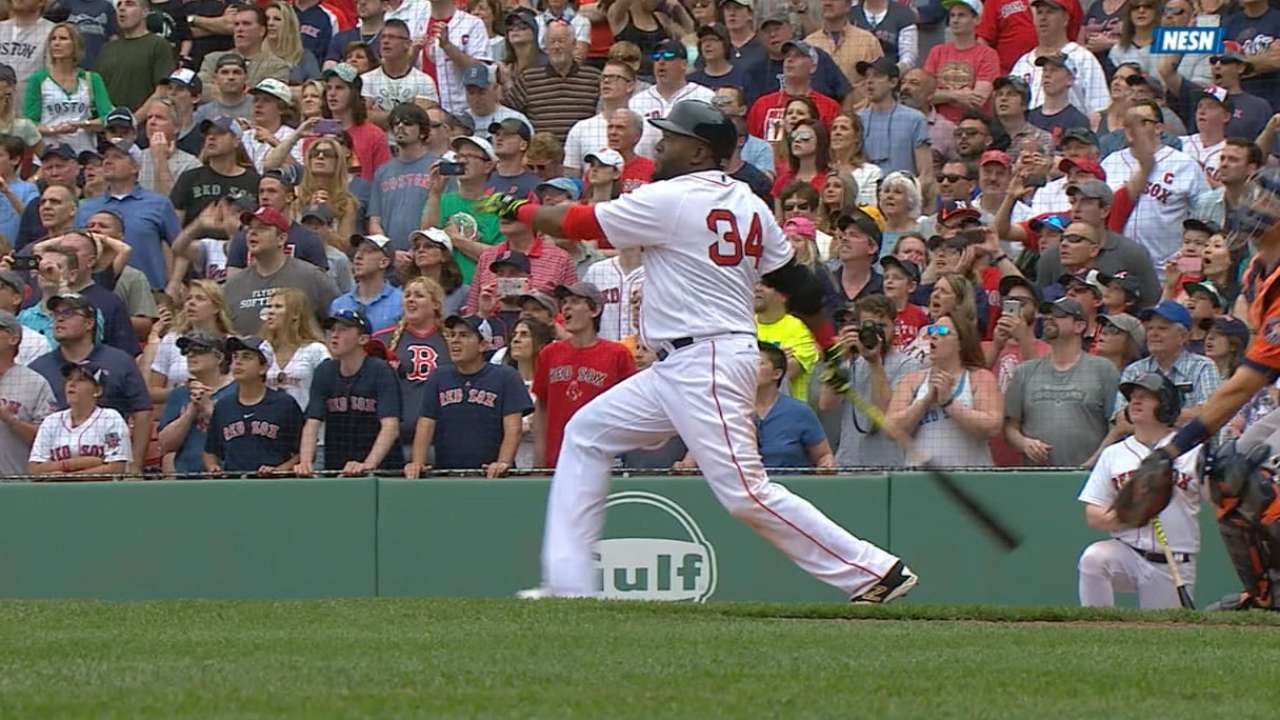 David Ortiz smacks a walk off double for the Red Sox