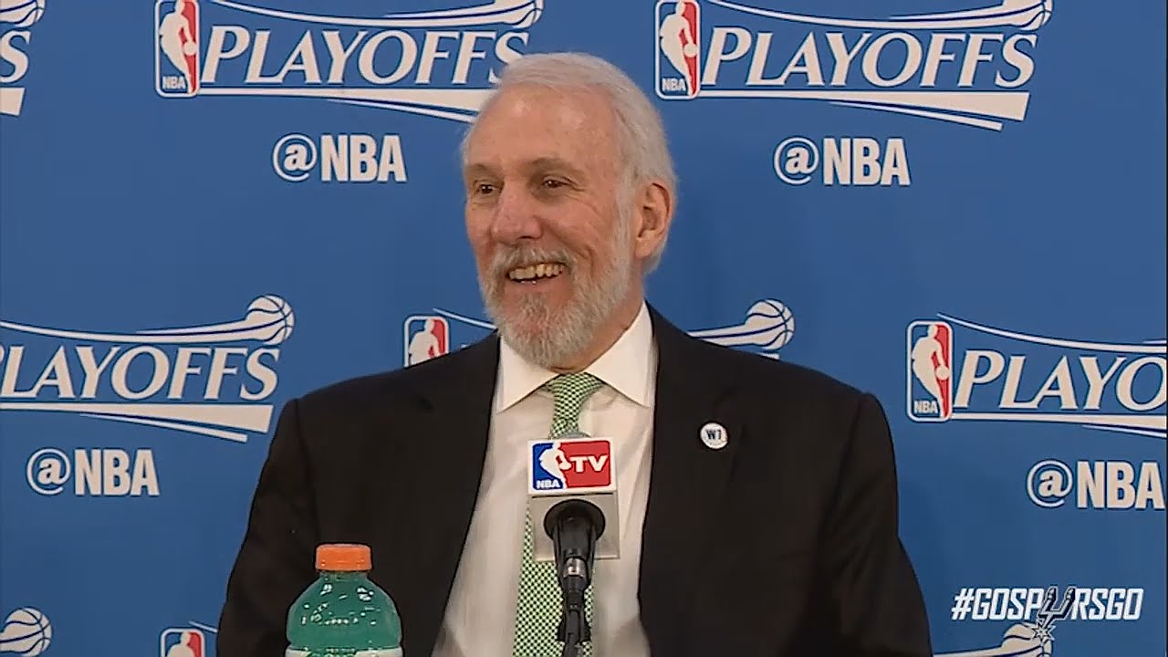 Gregg Popovich in classic form after Spurs lose series to Thunder