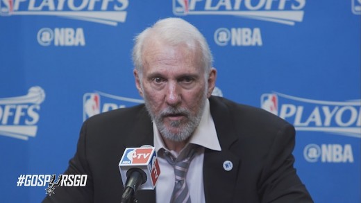 Gregg Popovich post game press conference Spurs vs Thunder (Game 2)