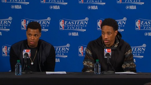 Kyle Lowry & DeMar DeRozan full Game 3 ECF press confernece