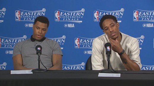 Kyle Lowry & DeMar DeRozan speak to media about losing Game 6