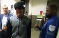 Kyle Lowry leaves security guard hanging