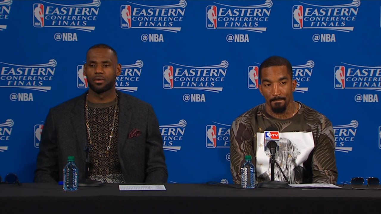 LeBron James & J.R. Smith full Game 3 ECF press conference