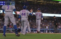Mets rookie pitcher Noah Syndergaard belts first big league home run