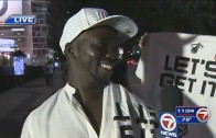 Miami Heat fan curses on live TV in Miami