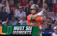 Miami Hurricanes player pimps the hell out of his game winning homer