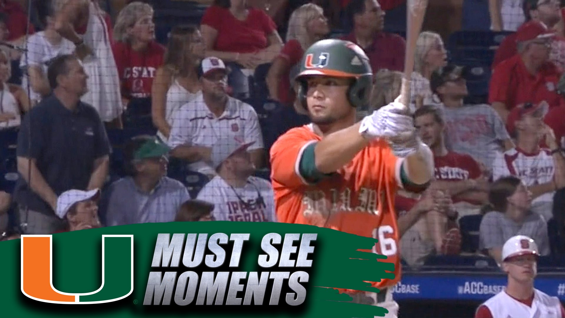 Miami Hurricanes player pimps the hell out of his game winning homer