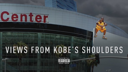 Shaq walks off set over Kobe Bryant shoulder “Views” meme