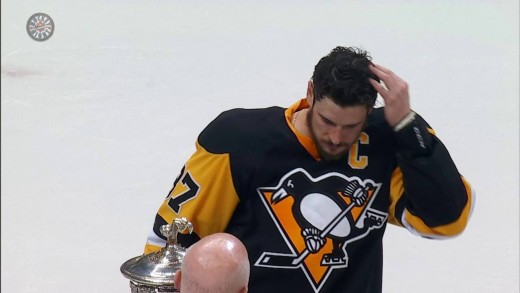 Sidney Crosby & the Penguins buck tradition by lifting the Prince of Wales Trophy