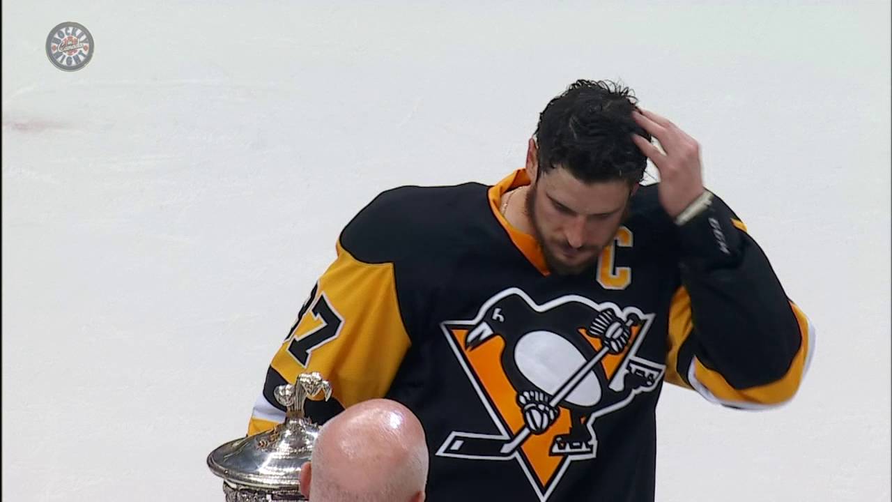Sidney Crosby & the Penguins buck tradition by lifting the Prince of Wales Trophy