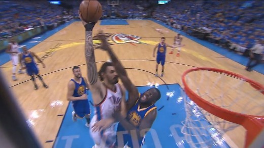 Steven Adams gets his revenge on Draymond Green