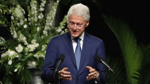 Bill Clinton gives a eulogy at Muhammad Ali’s Memorial Service