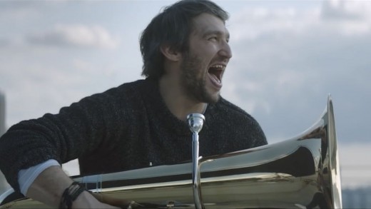 Alexander Ovechkin plays Tuba in Russian commercial