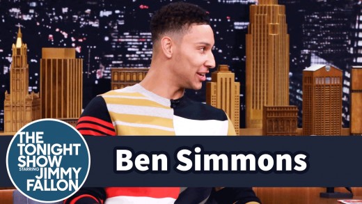 Ben Simmons eats cheesesteaks with Jimmy Fallon