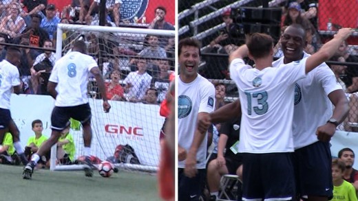 Bismack Biyombo takes over charity soccer game