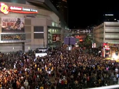 Cavaliers fans take over the streets of Cleveland