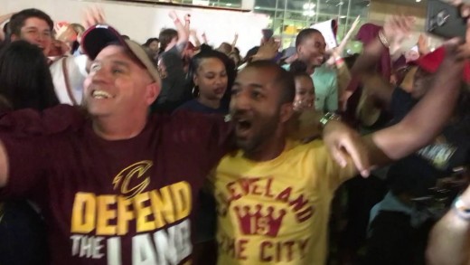 Cavaliers viewing party erupts in cheers