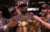 Cleveland Cavaliers 2016 NBA Championship Trophy Ceremony