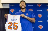 Derrick Rose New York Knicks Introductory Press Conference