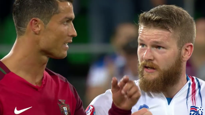 Cristiano Ronaldo refuses to swap shirts with Iceland captain