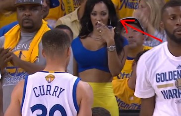 Instagram model caught looking at Steph Curry