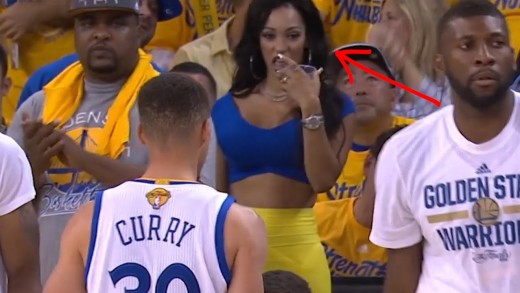 Instagram model caught looking at Steph Curry