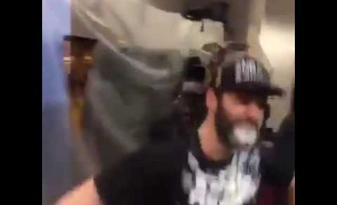 Kevin Love goes “Stone Cold Steve Austin” with beers after Game 7 win