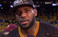 LeBron James with a very emotional post game interview