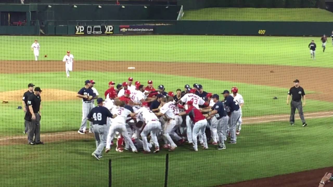Minor League Baseball game turns into bench-clearing brawl