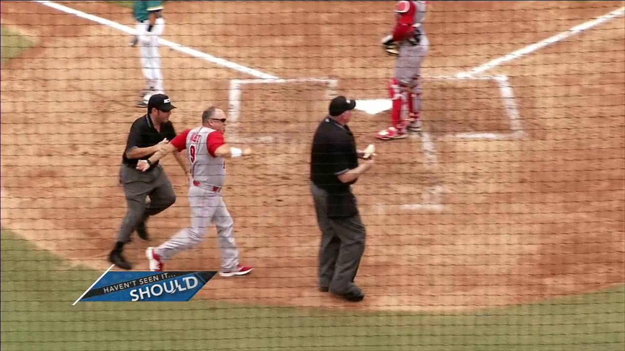 NC State baseball manager unleashes spin move & loses his mind