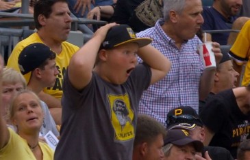 Pirates fan with a hilarious astounded reaction after home run