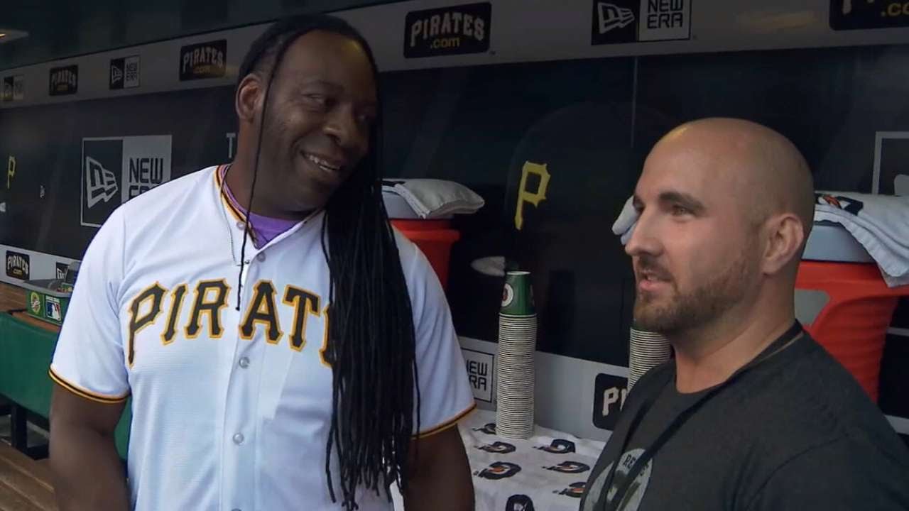 Pirates honor Booker T & Pittsburgh's very own Kurt Angle