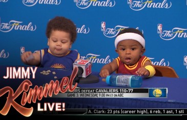 Press Conference with Baby Steph Curry & Baby LeBron