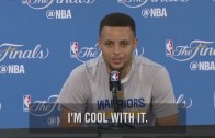 Steph Curry jokes about how he might have to cut off his WiFi
