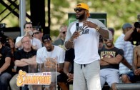 LeBron James full Championship Parade speech to his Cavs teammates
