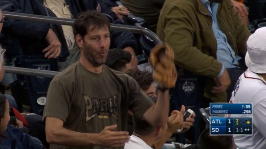 What’s the best way to celebrate catching a foul ball? The Robot