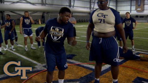 Georgia Tech Football does a dance off