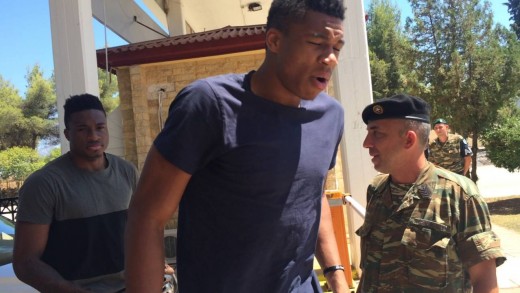 Giannis & Thanasis Antetokounmpo Begin Military Terms in Greece