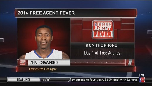 Jamal Crawford calls NBA Free Agency “Christmas in July”