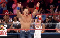 John Cena brings a young fan who beat cancer into the WWE ring