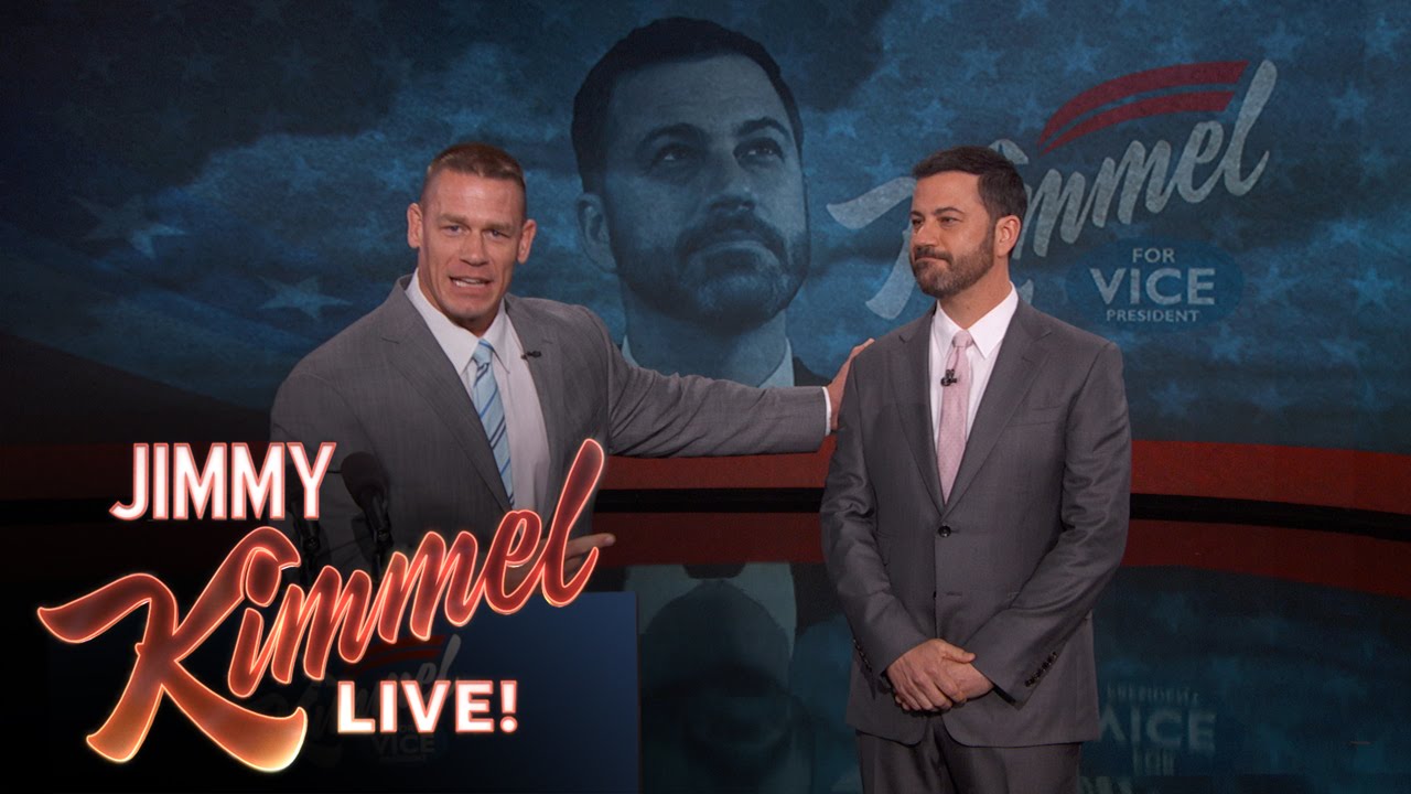 John Cena Endorses Jimmy Kimmel for Vice President