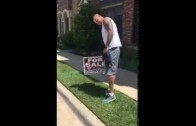 Oklahoma City Thunder fan puts “Coward” sign on Kevin Durant’s property