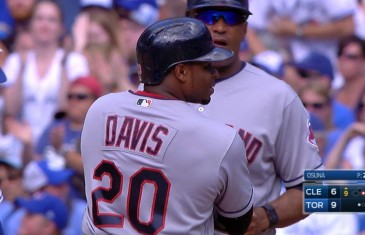 Rajai Davis hits for the cycle off the Toronto Blue Jays