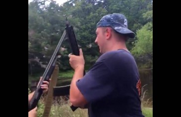 Thunder fans destroy Kevin Durant jersey by Automatic Gun Fire