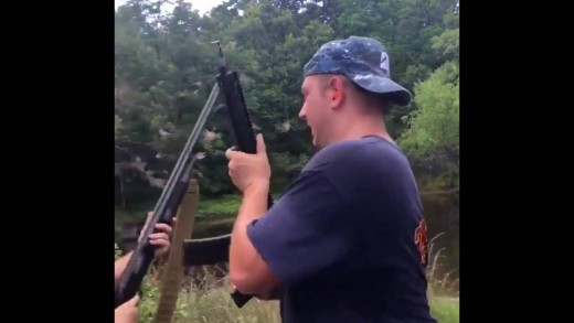 Thunder fans destroy Kevin Durant jersey by Automatic Gun Fire