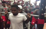 UNLV football goes to insane heights to help motivate weight lifter