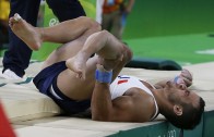 VIEWER WARNING: French gymnast brutally breaks leg on Day 1 of Rio Olympics