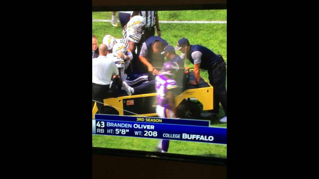 Chargers RB Brandon Oliver suffers gruesome ACL tear